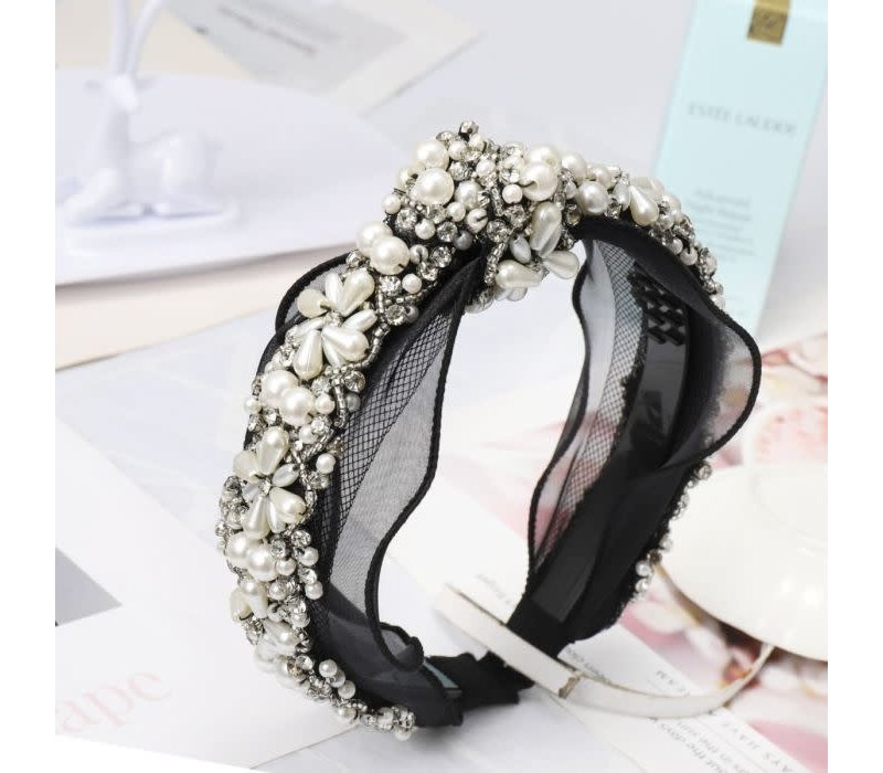 HACH118 Cluster Pearl & Jewel Hairband