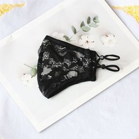 0003 Black Lace Face Mask