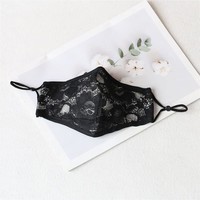 0003 Black Lace Face Mask