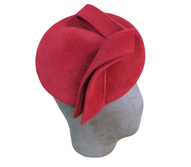 612/737 Suedefelt Red Wool Hat