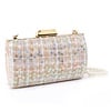 Peach Accessories JH031 tweed evening bag in Beige