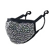 Peach Accessories 013 Black Crystal Face Mask