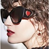 Peach Accessories 95521 Love heart Sunglasses in Black