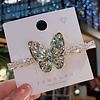 Peach Accessories SS08 Clear Crystal  butterfly Hair Clip