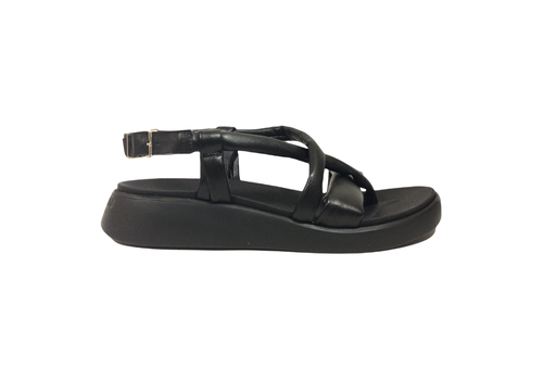 Wonders Wonders C-6513 Black Softee Sandals