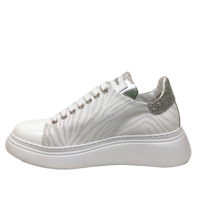 MarcoMoreo ZEBRA White Sneakers