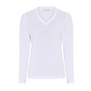 Micha S/S Micha 167 194 White V-Neck Sweater