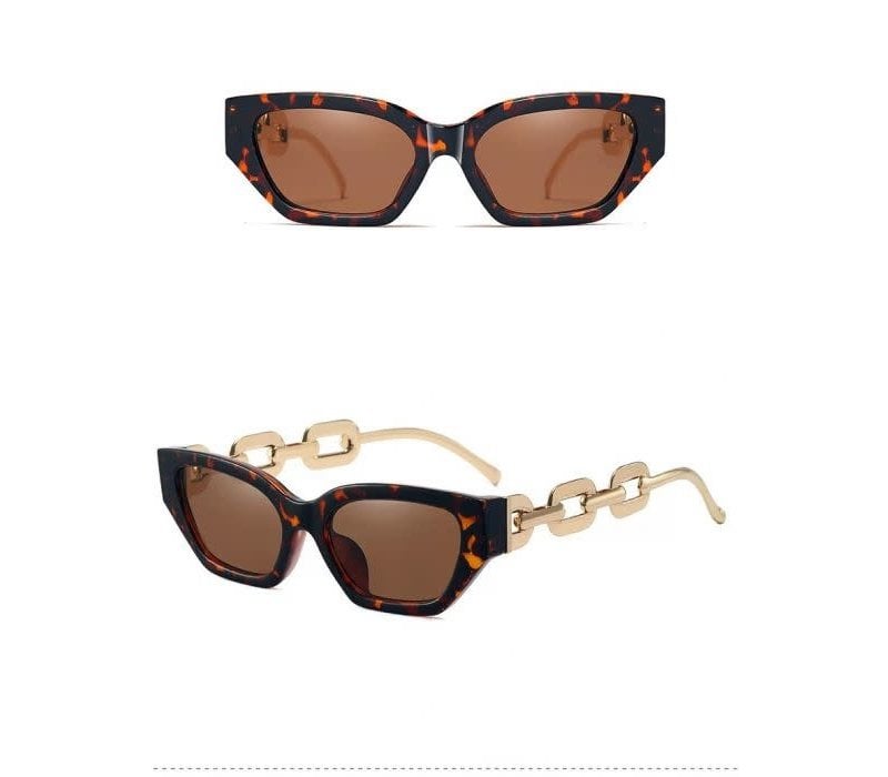 95307 Tortoiseshell Gold Chain Sunglasses