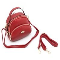006 Crystal Bee Backpack in Red