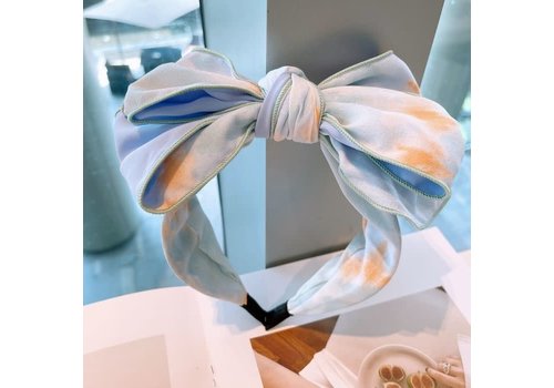 Peach Accessories HA781 Tie-dye Hairband in Blue