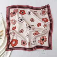 F705 Baby Pink Freesias Neck Scarf