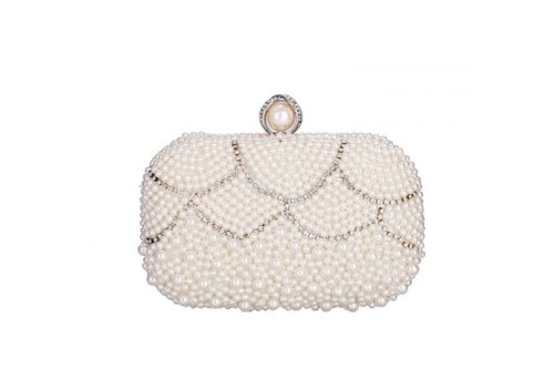 Peach Accessories K004 Ivory Pearl Evening Bag