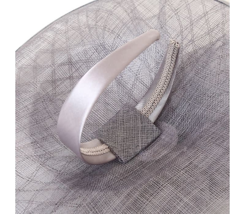 L001 Grey Headband Fascinator