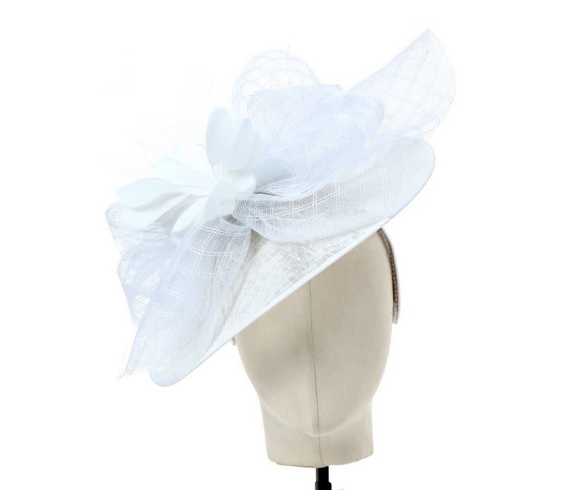 L001 White Headband Fascinator