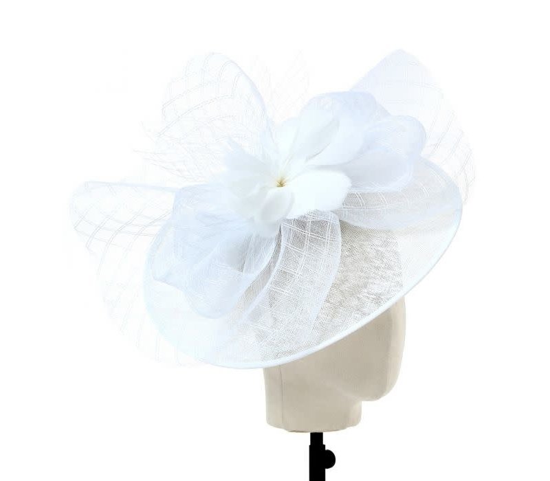 L001 White Headband Fascinator