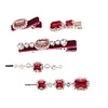 Peach Accessories SS16 Set of 5 Hair Clips in Red