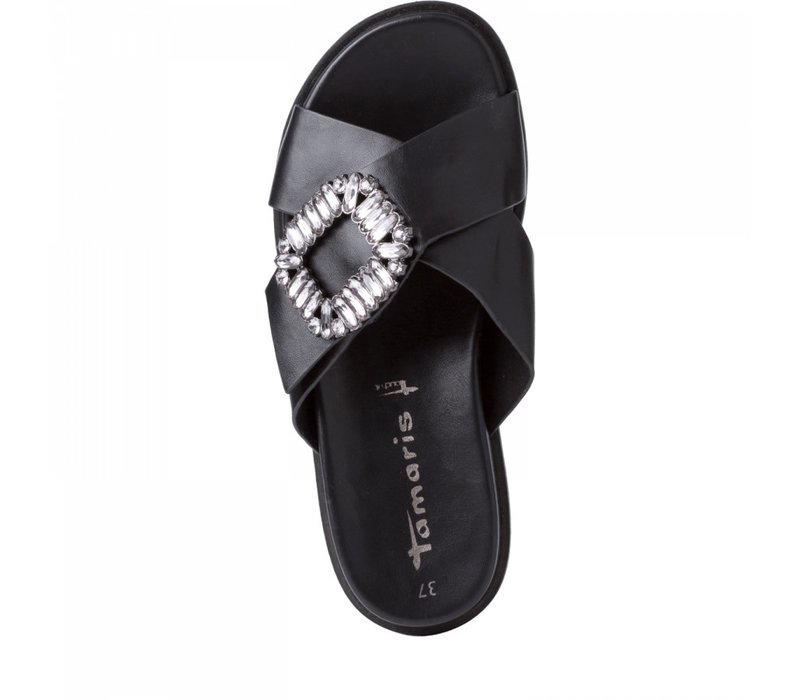 Tamaris 27212 Black Slider Sandals