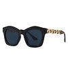Peach Accessories 3208 Black Sunglasses with Gold detail