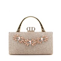 2236 Rosegold Decorative Dress Bag