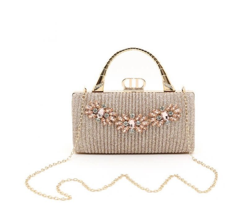 2236 Rosegold Decorative Dress Bag