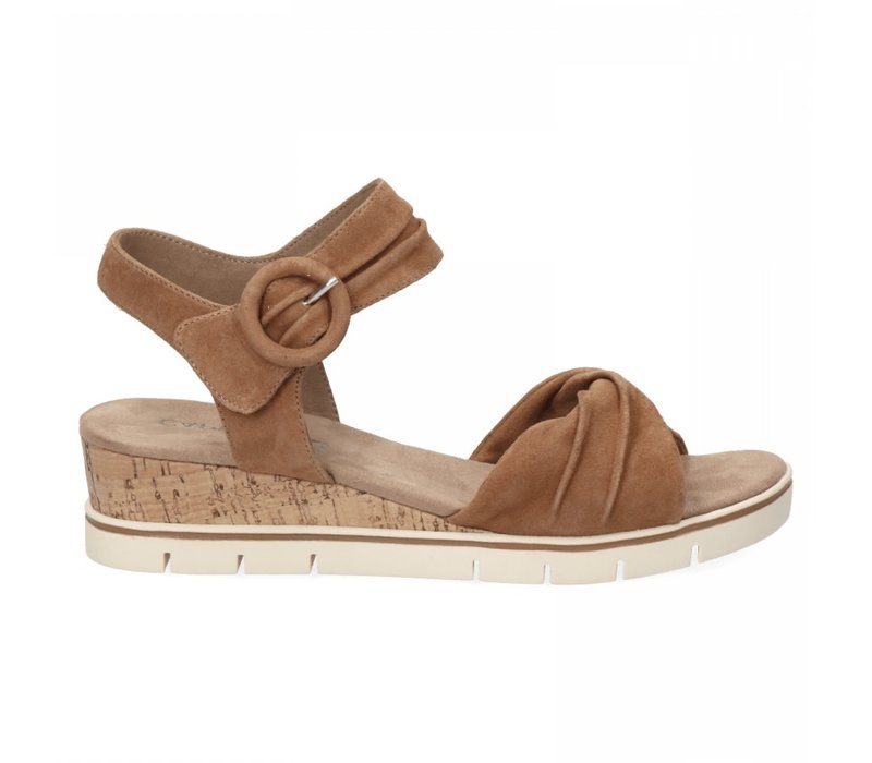 Caprice 28700 Nut Suede Sandals