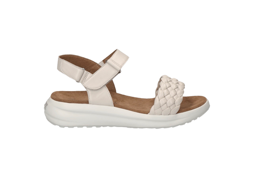 Caprice Caprice 28717 Cream Leather Sandal