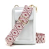 P159 Phone Bag funky strap Silver