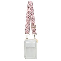 P159 Phone Bag funky strap Silver