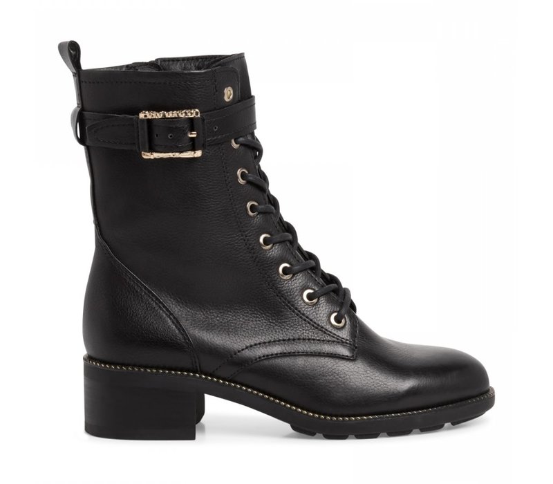 Tamaris 25270 Black leather Ankle Boots