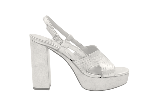 Marian Marian 55308 Silver Platform Sandals