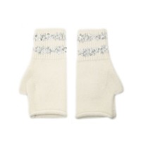 SD02-2 Cream fingerless gloves