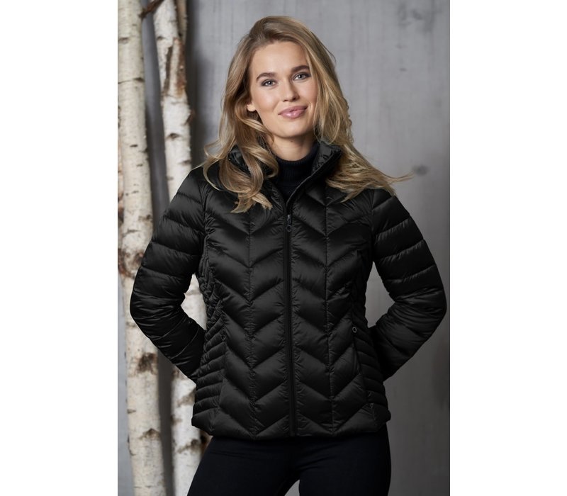 black goose down coat