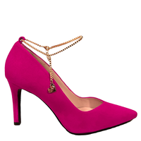 Lodi RIAMOR-TP Fuchsia Suede w/ankle chain