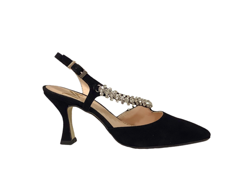 Marian Marian 2526 Black Suede Sling-backs