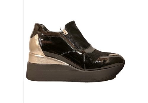 MarcoMoreo MarcoMoreo GIANNI Black/Gold Wedge
