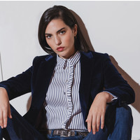 Bariloche CIRCON Navy Velvet Blazer