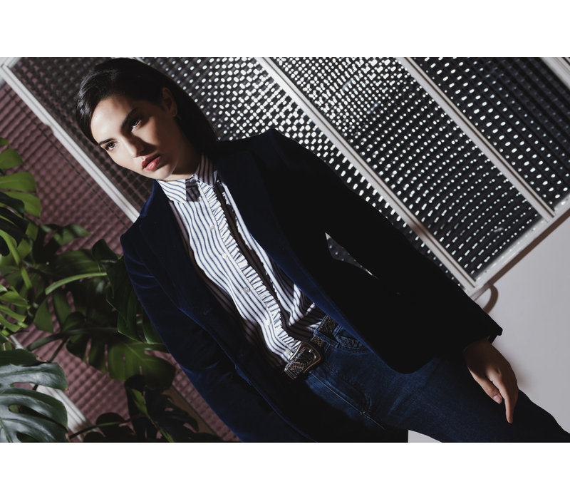 Bariloche CIRCON Navy Velvet Blazer