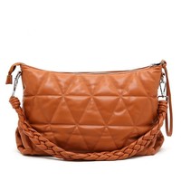 60333 Puffer handbag in Tan