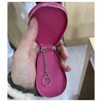 3041 Little zebra Keychain Purse in Fushia