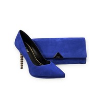 Lodi VILORA Royal Blue Suede Shoes