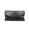 Le Babe Black Leather clutch Bag