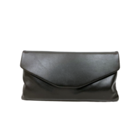 Le Babe Black Leather clutch Bag