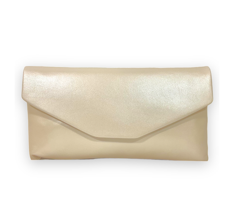 Le Babe Elegant Ivory Pearla Flapover Bag