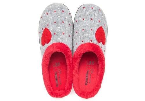 Plumaflex Plumaflex 12221 Red Heart slip on Slippers