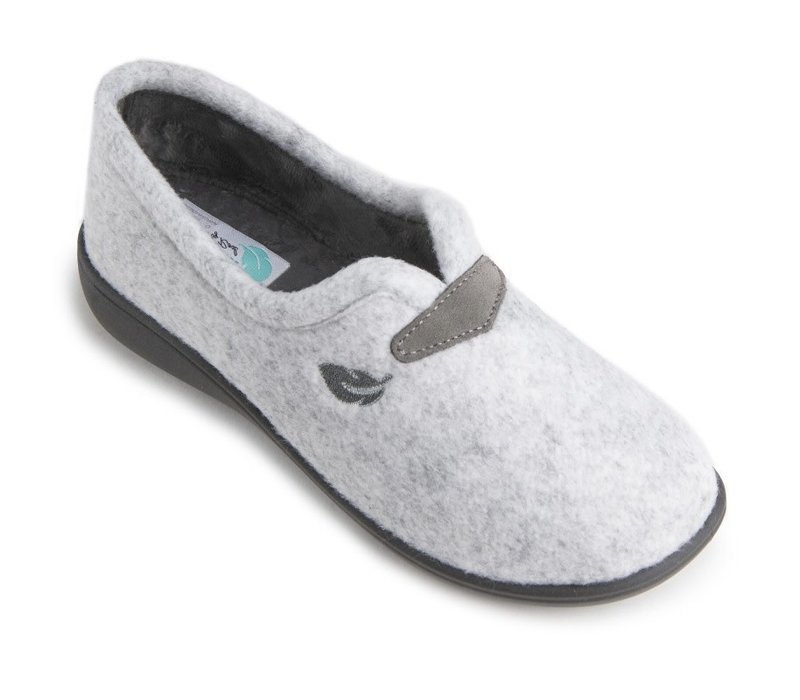 Plumaflex 14210 Grey enclosed Slippers