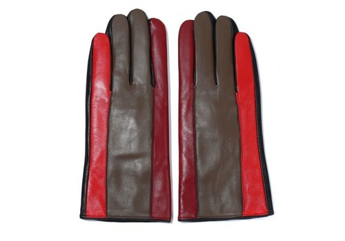 Peach Accessories HA1944 Orange mix Leather Gloves