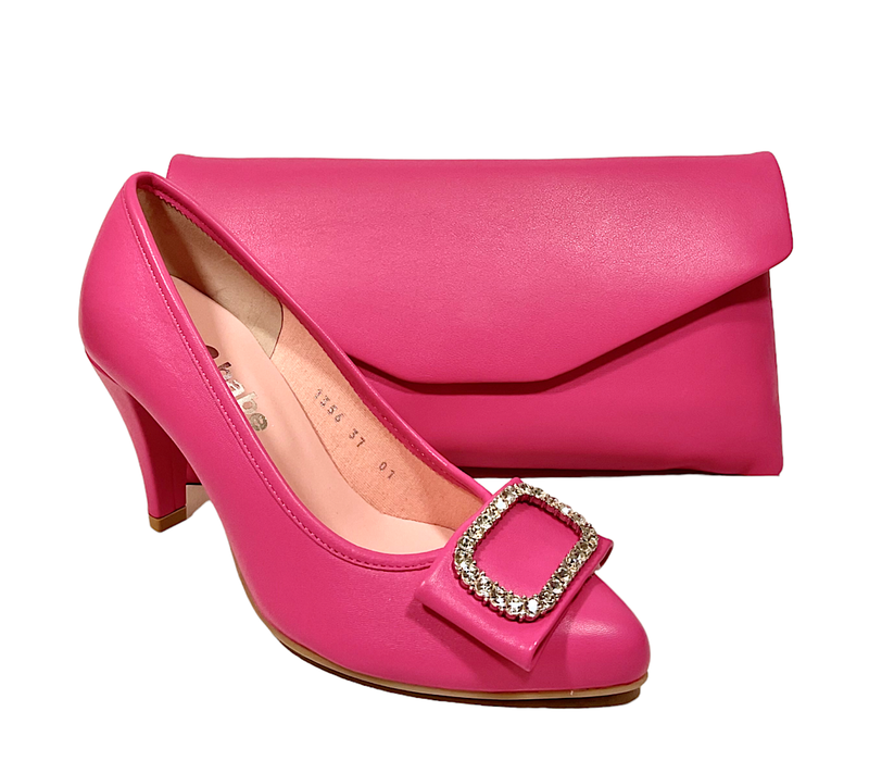 Le Babe 1356S3 Fuchsia Pink  3” Heel