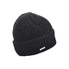 Seeberger Seeberger 18979 Black Beanie with turn up