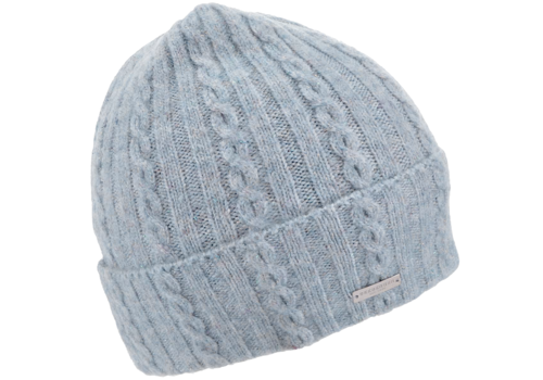 Seeberger Seeberger 18887 Blue Beanie w/ turn up