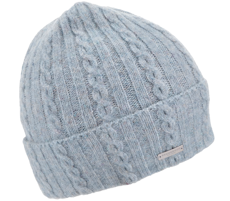 Seeberger 18887 Blue Beanie w/ turn up